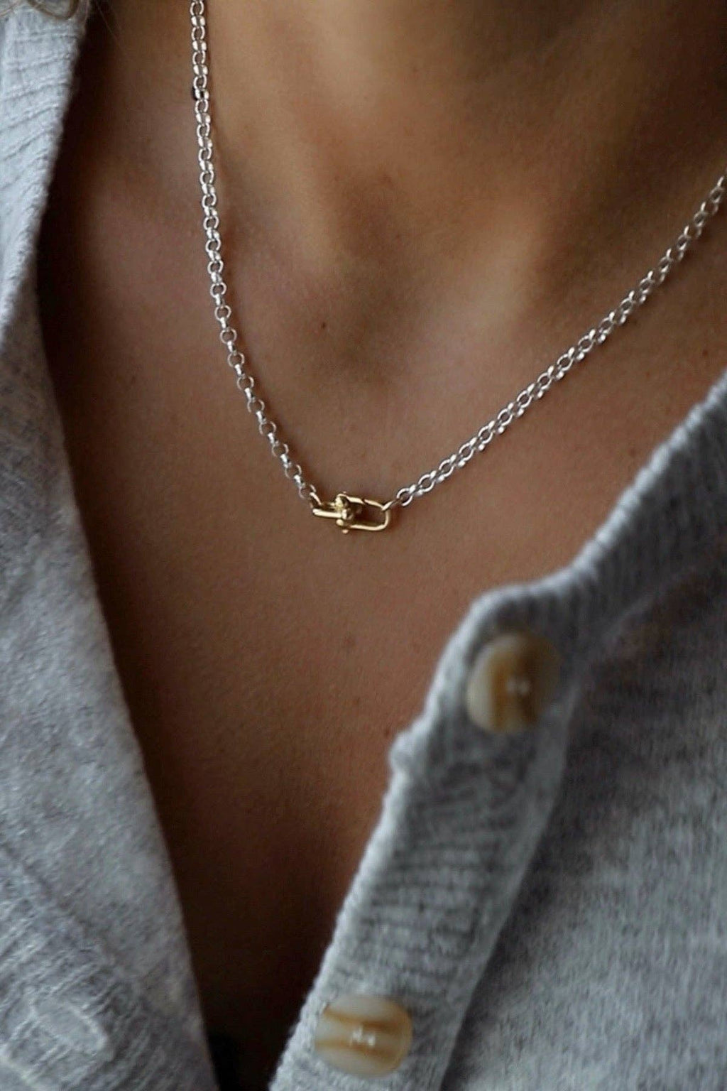 Sora Link Chain and Pearl Necklace