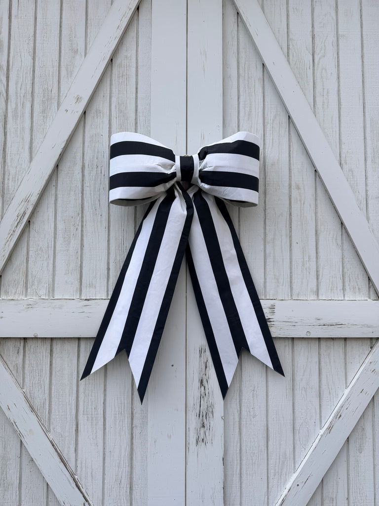 Black/Beige Spooky Stripe