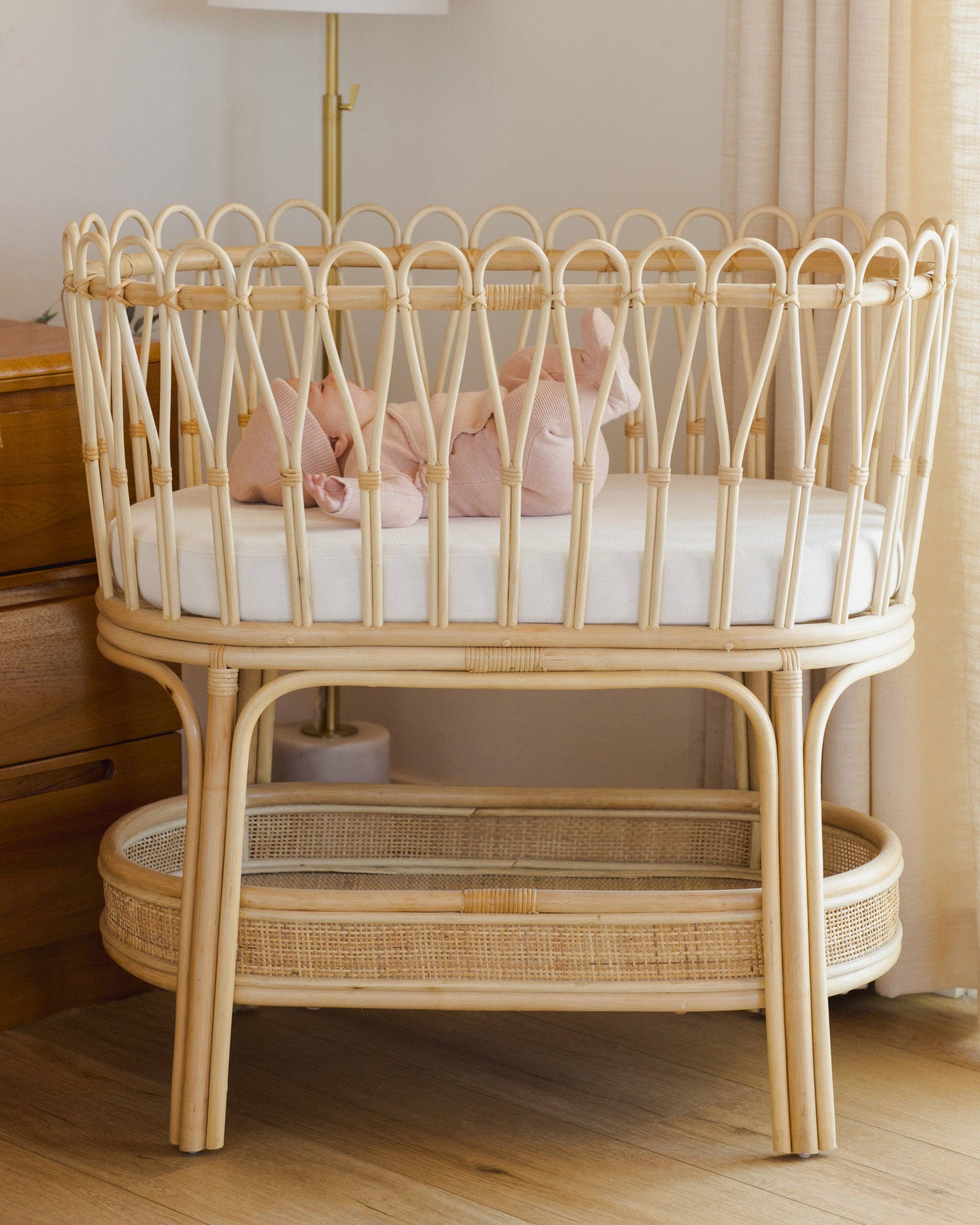 Heathered Rose Wrap Knit Footie