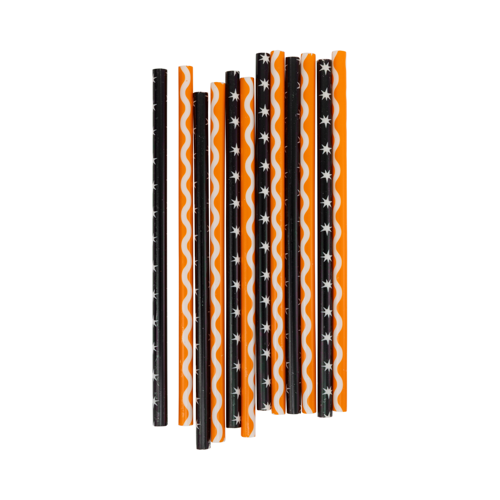 Vintage Ric Rac and Stars Reuseable Straws