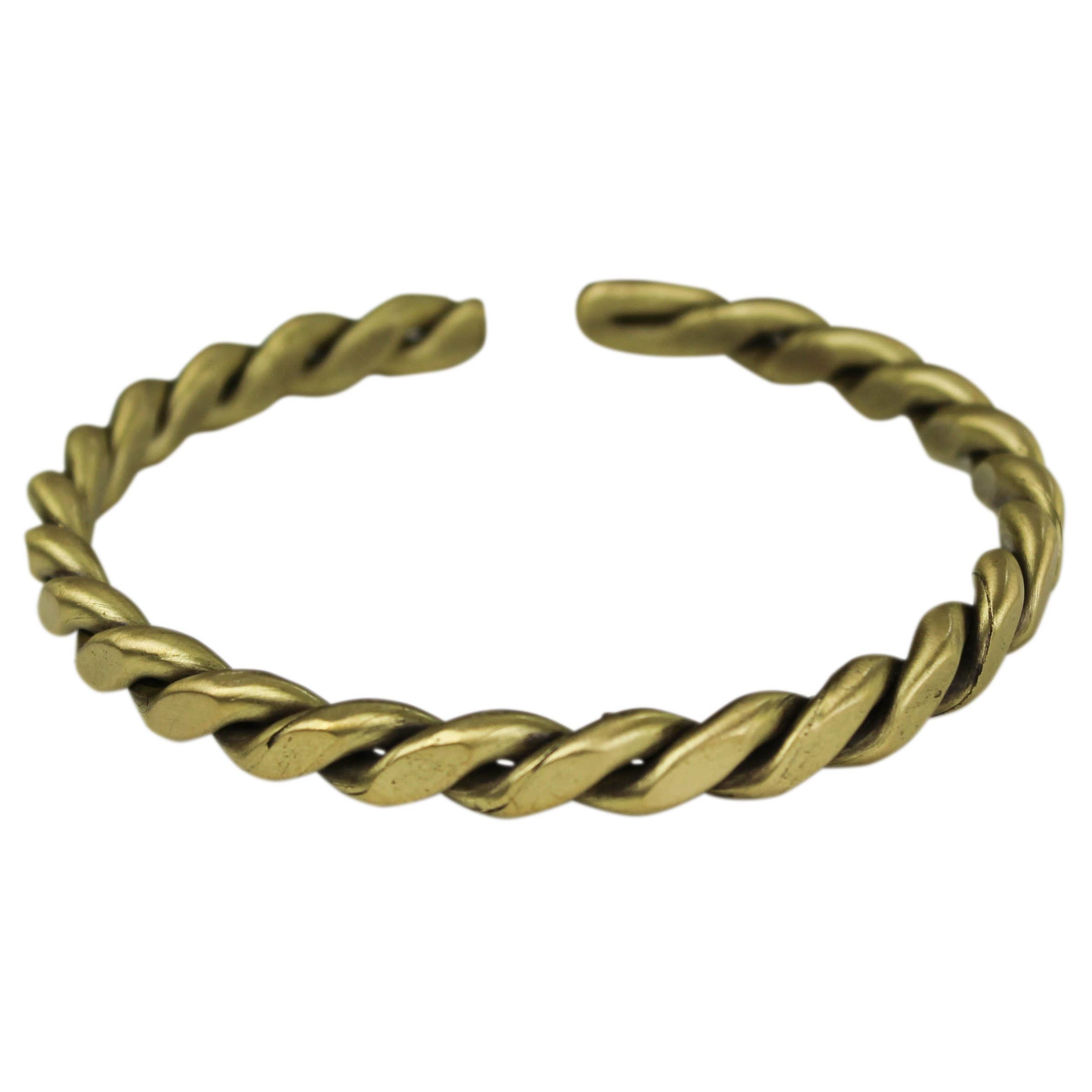 Twist Brass Bracelet