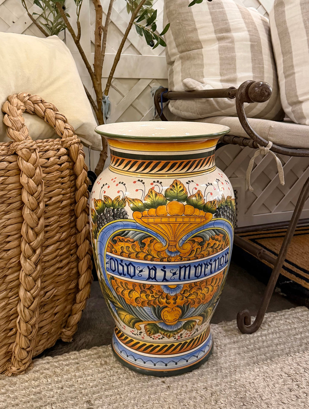 Italian Majolica Vase