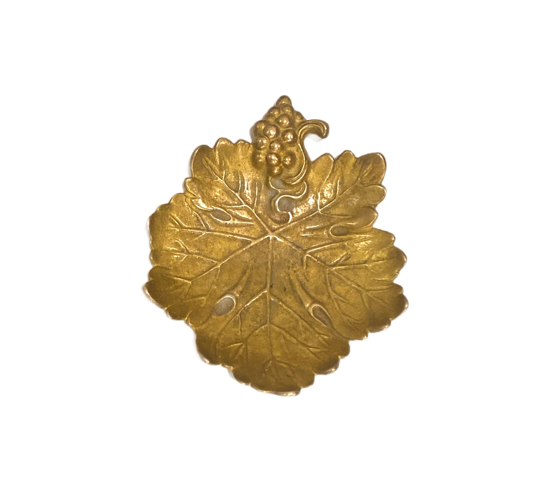 French Grape Leaf Trinket Dish
