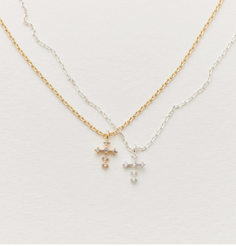 Tiny Cross Necklace