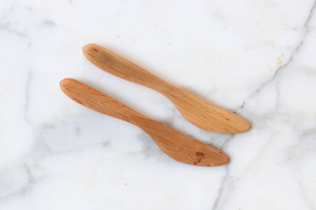 Fruitwood Parisian Butter Spreader Set