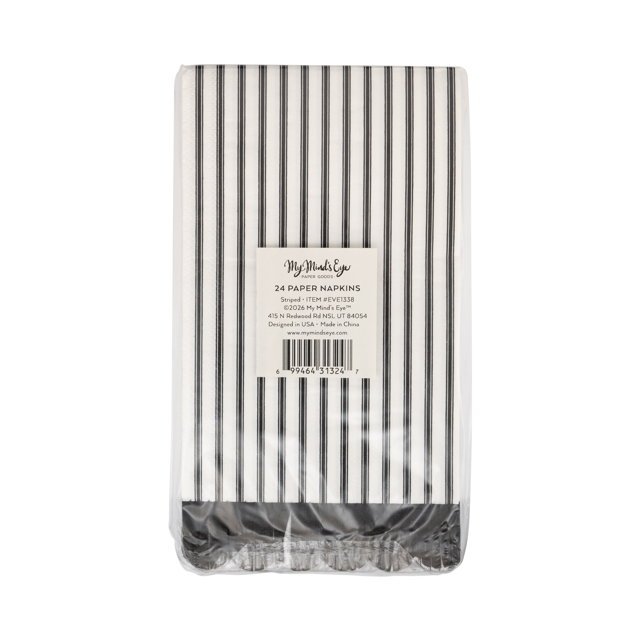 Toile Striped Dinner Napkins