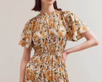 Raglan Sleeve Tier Maxi Dress