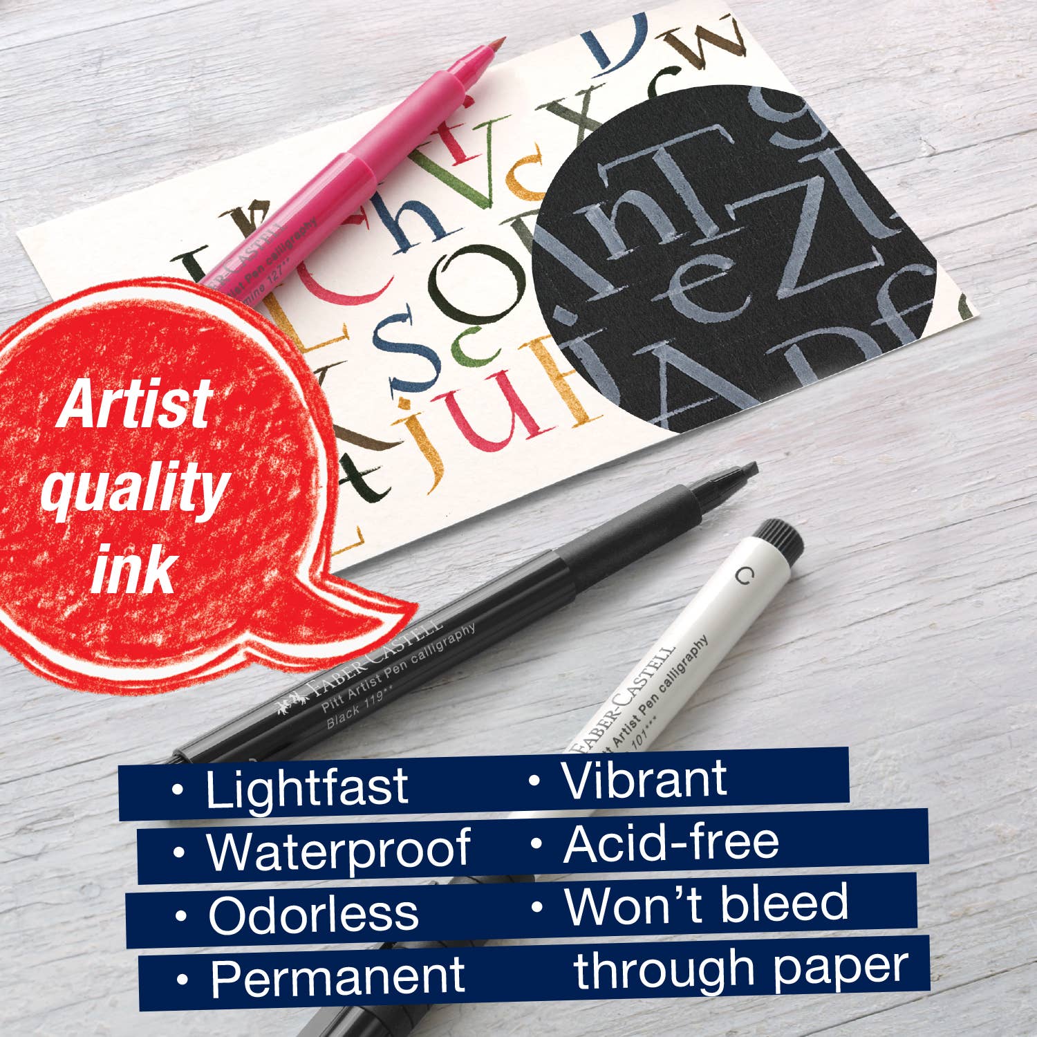 Pitt Artist Pen Calligraphy Art