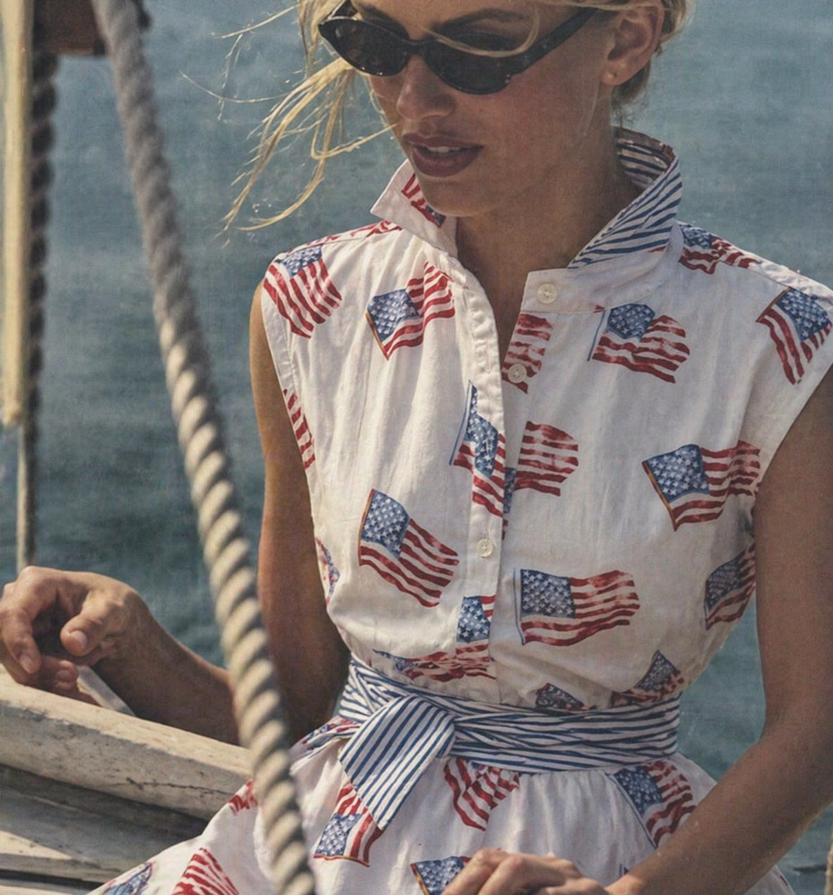 Sconset Sleeveless Flag Dress