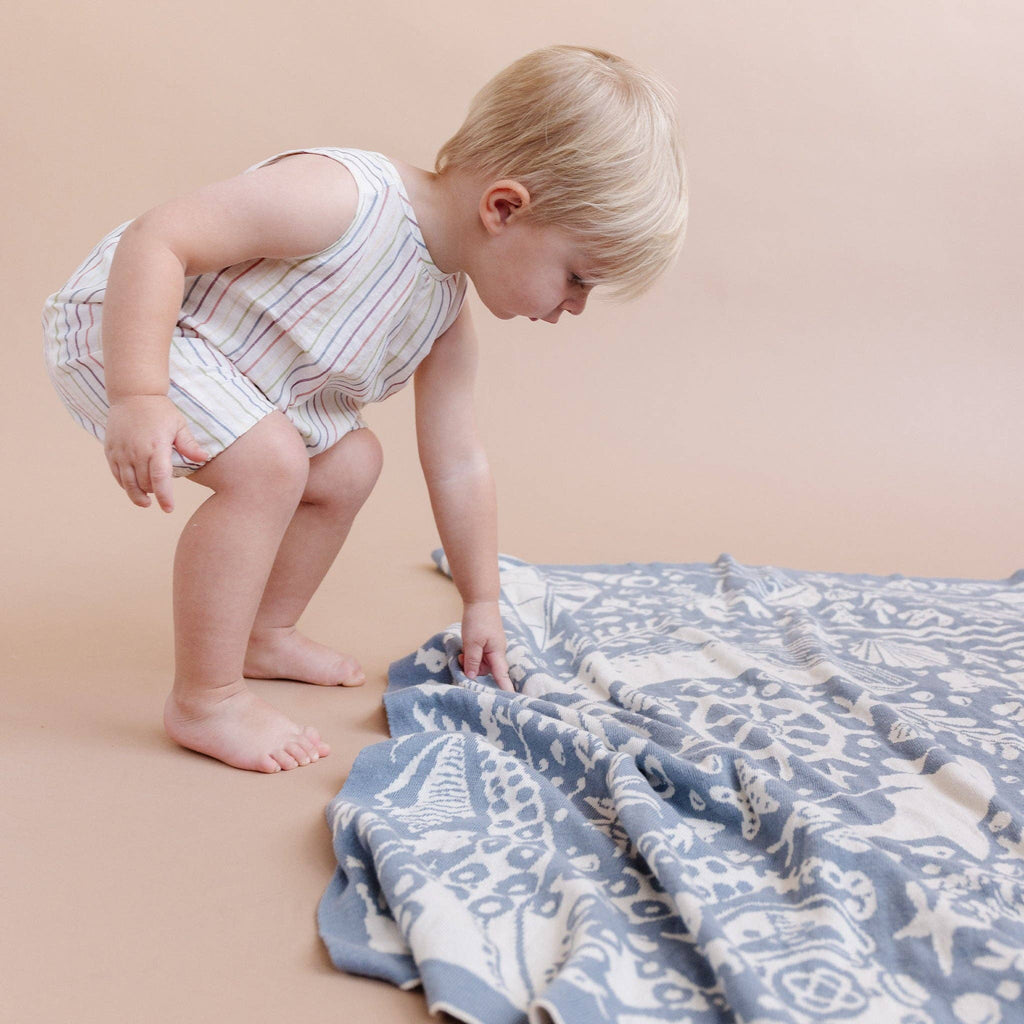Nautical Summer Ocean Blanket