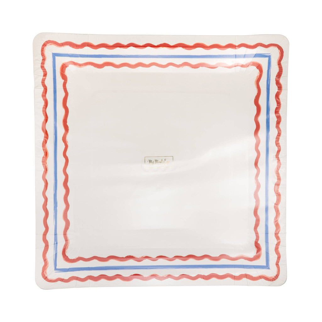 Border Paper Plate Set