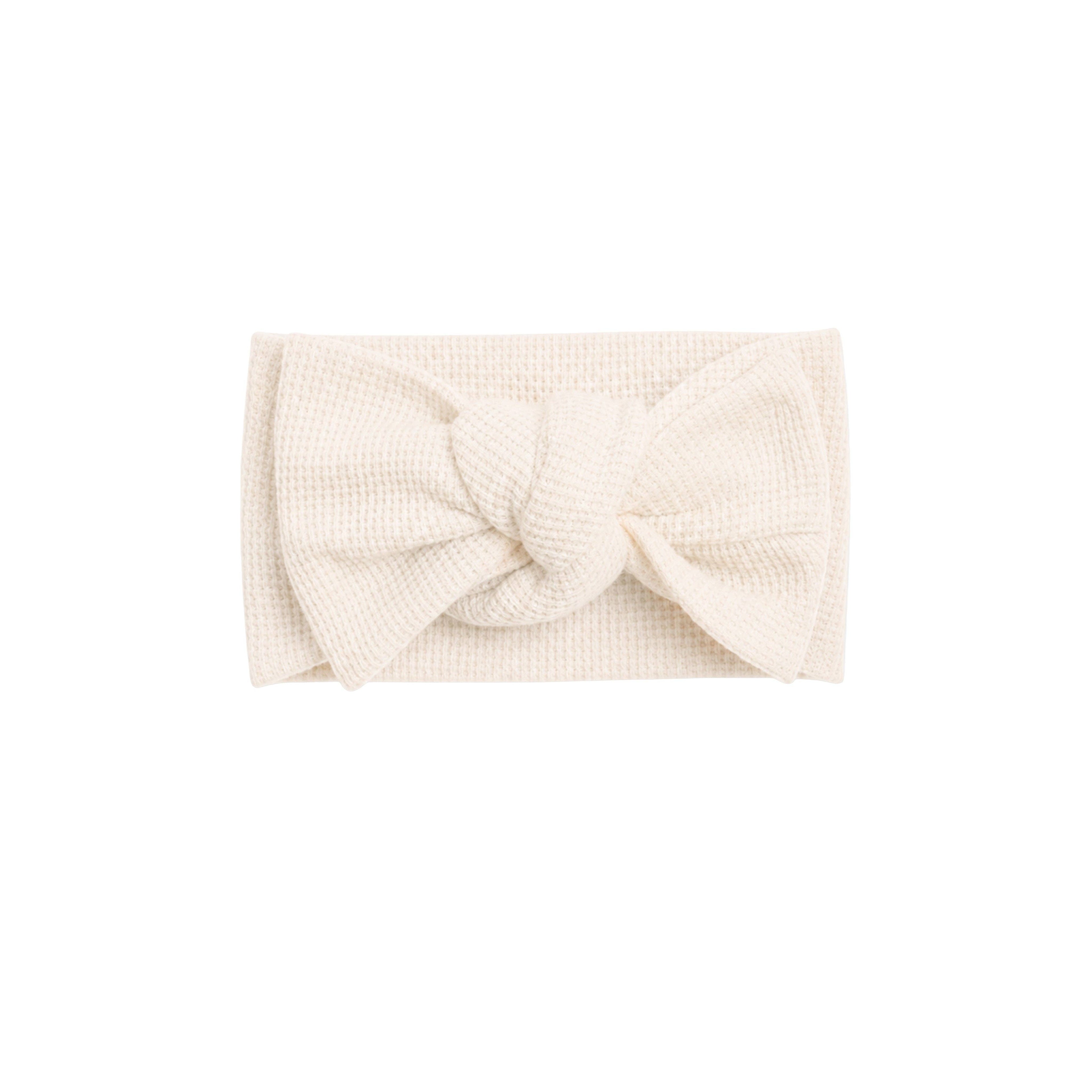 Ivory Waffle Bow Wrap