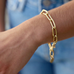 DAVID OVAL CHAIN BRACELET