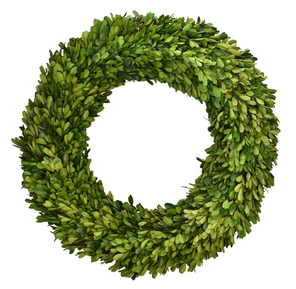 Preserved Boxwood  Wreath, asst. sizes