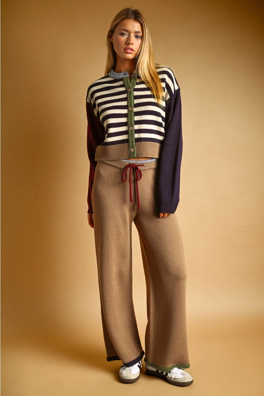 Stripe Mix Cardigan