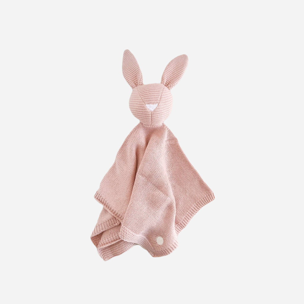 Blush Bunny Lovey Blanket Set
