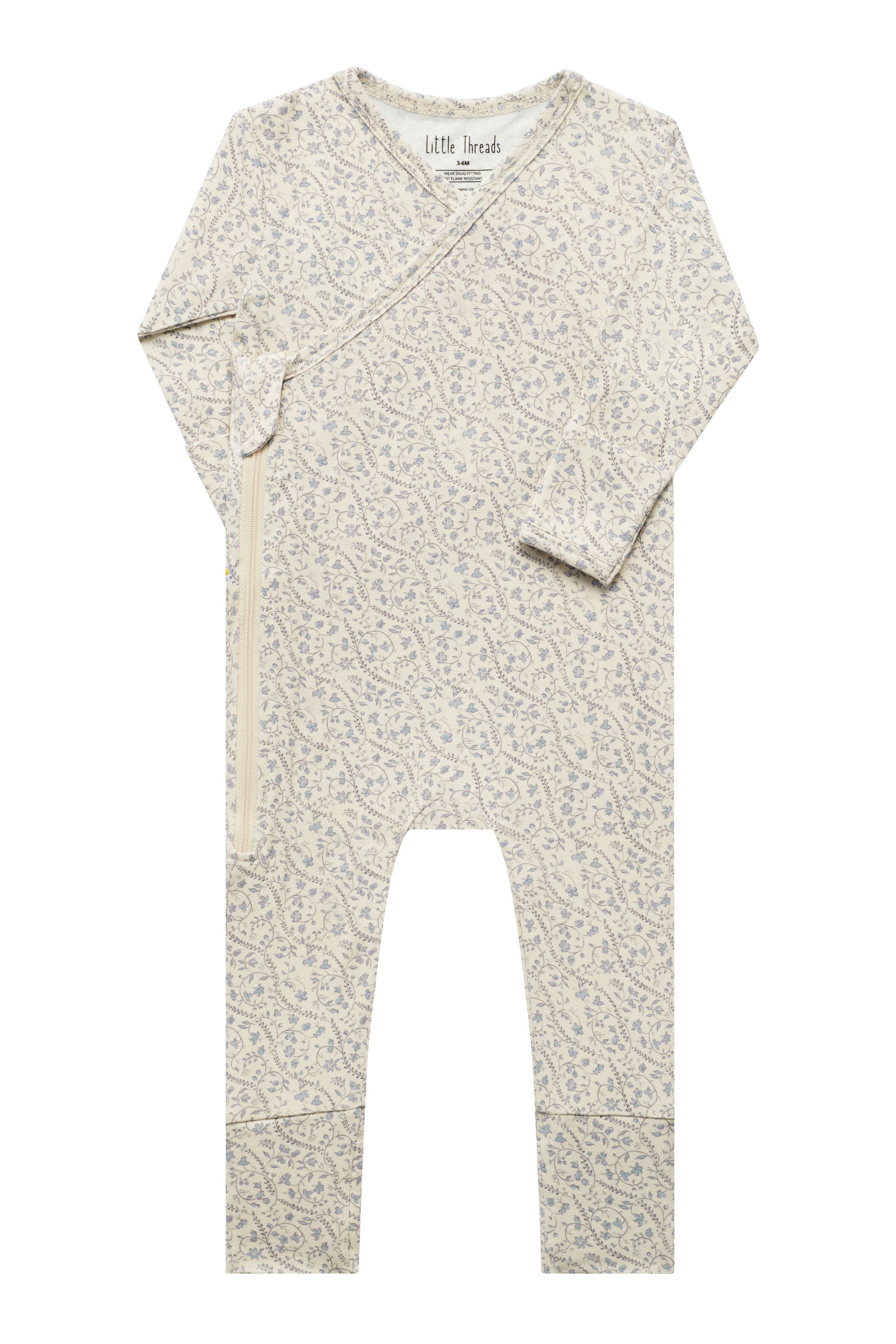 Bluebell Heirloom Vine Bamboo Wrap Footie