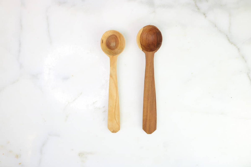 Fruitwood Kitchen Scoops, Set of 2