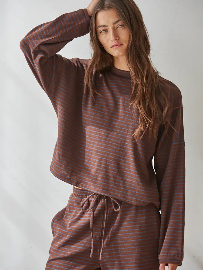 Spandex Striped Long Sleeve