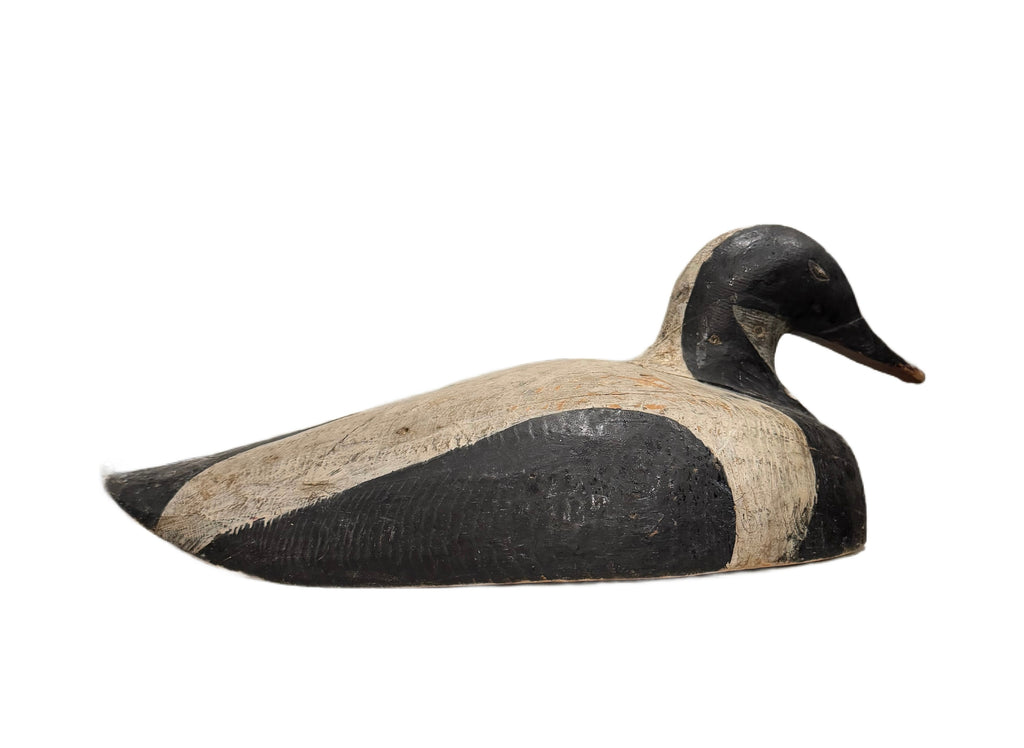 Hand-Carved Wooden Duck Decoy