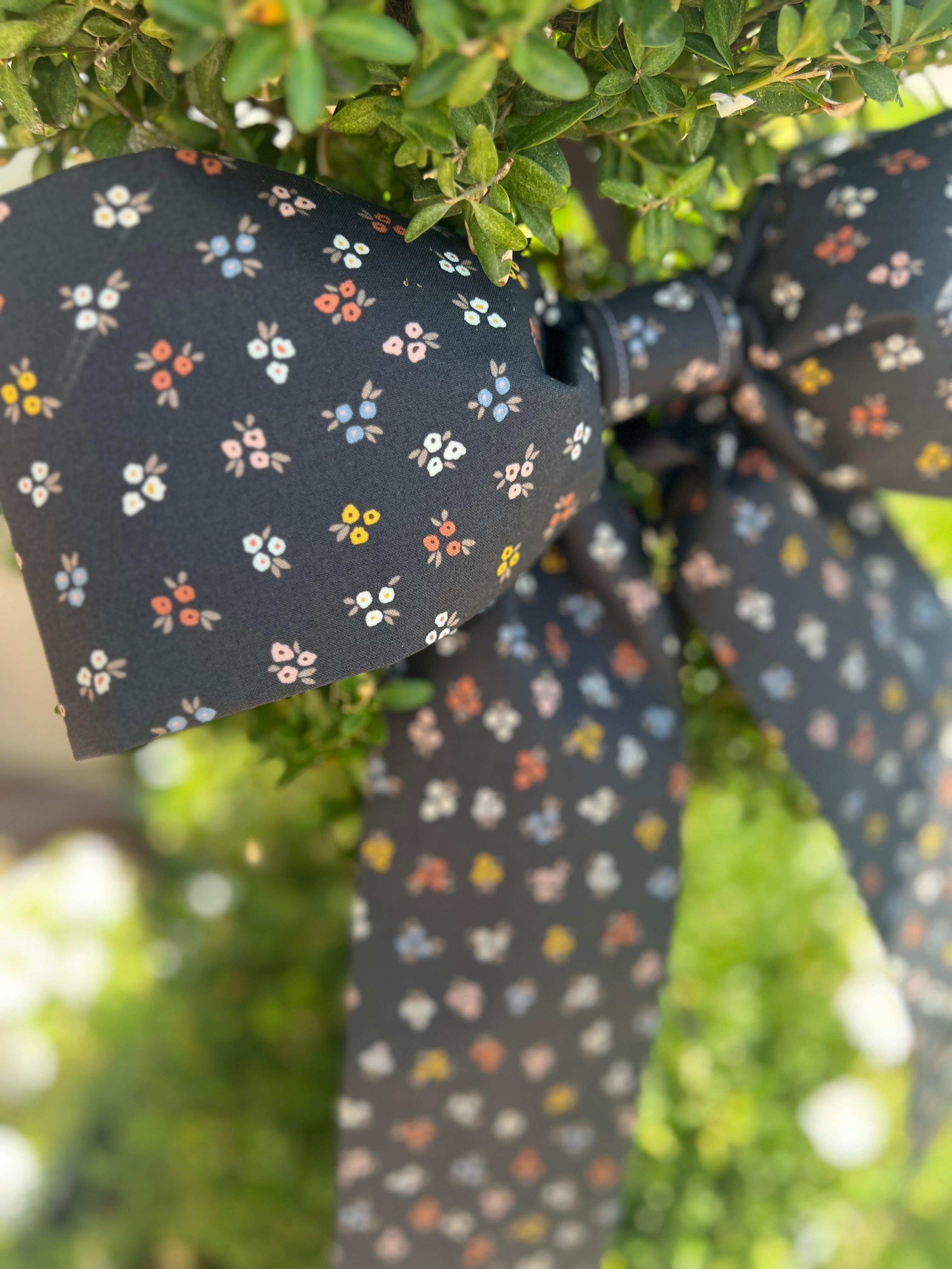 Black Multi-Color Floral