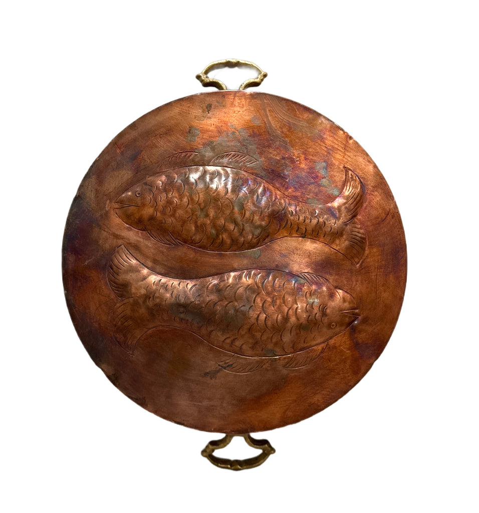 Rare French Copper Fish Pan