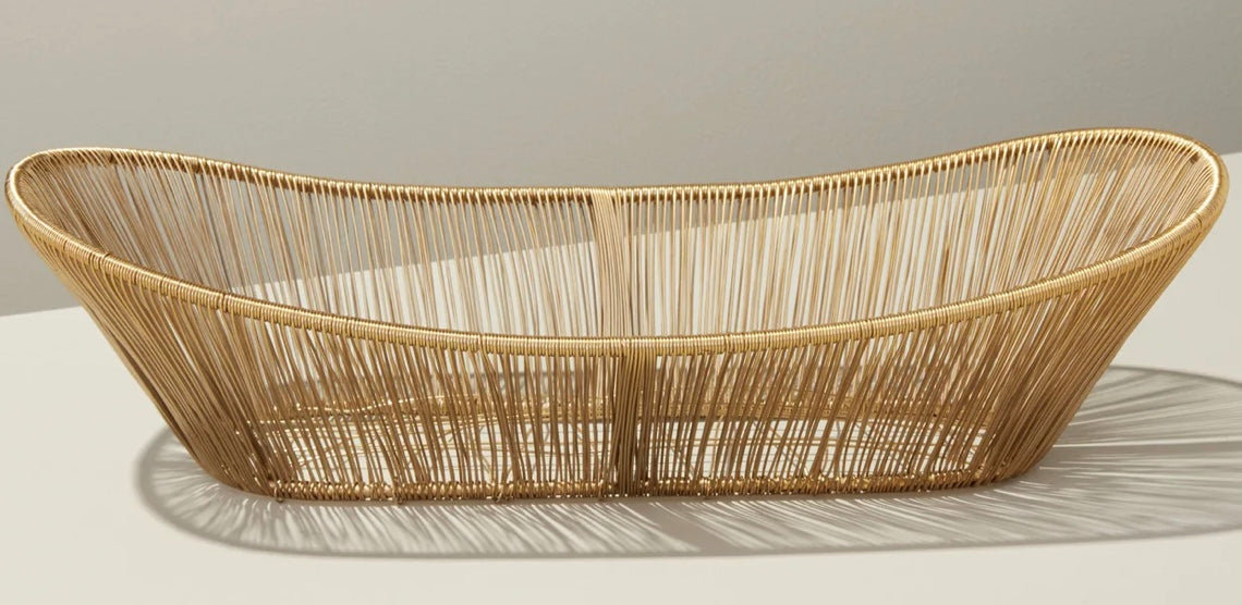 Gold Wire Basket, Assorted shapes