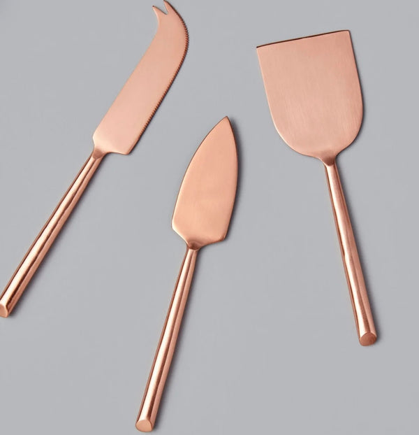 Copper Cheese Set,  set of 3