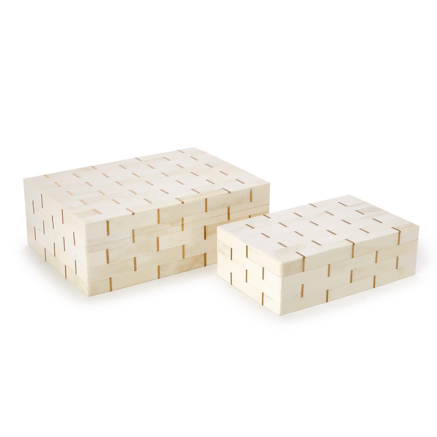 Monaco Bone Grid Box