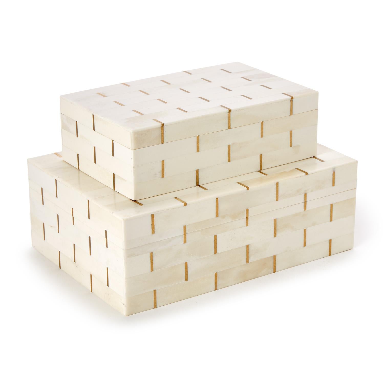 Monaco Bone Grid Box