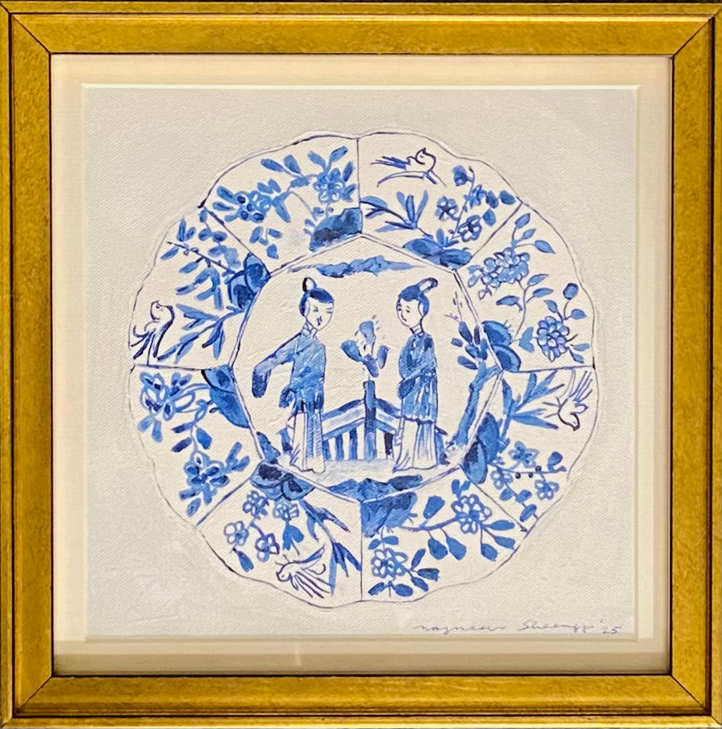 Blue and White Plate