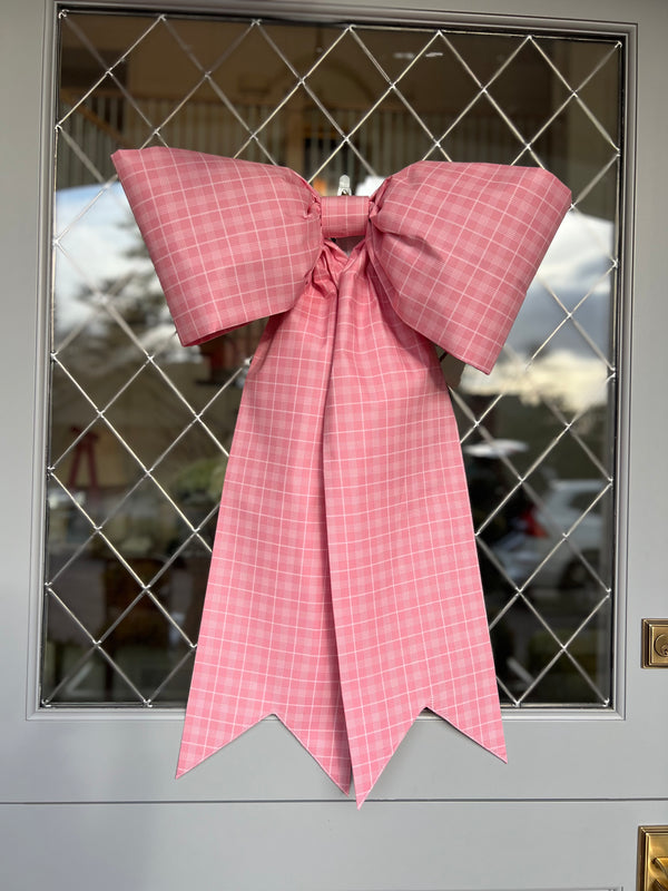 Pink Plaid Bow