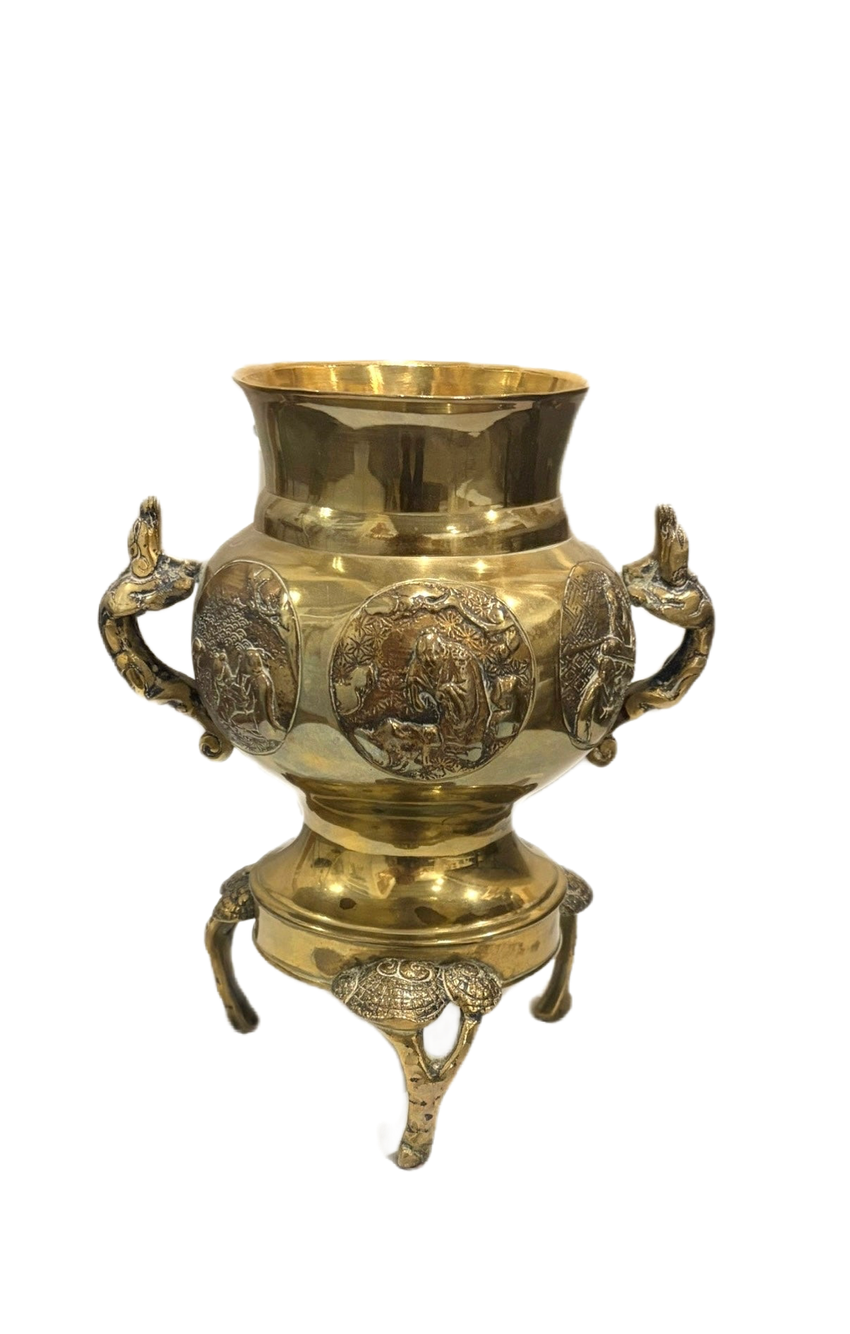 Asian Brass Vase