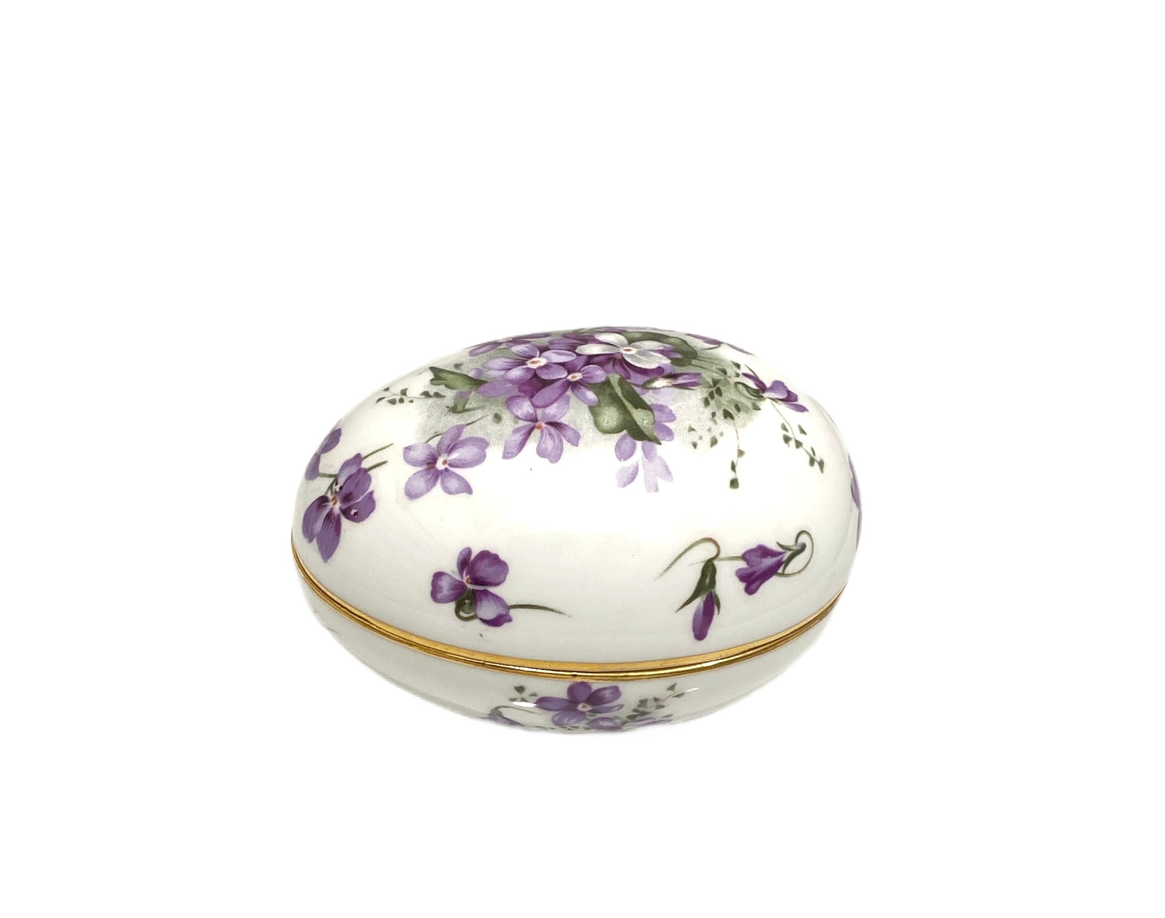 Hammersley Violet Egg Trinket Box