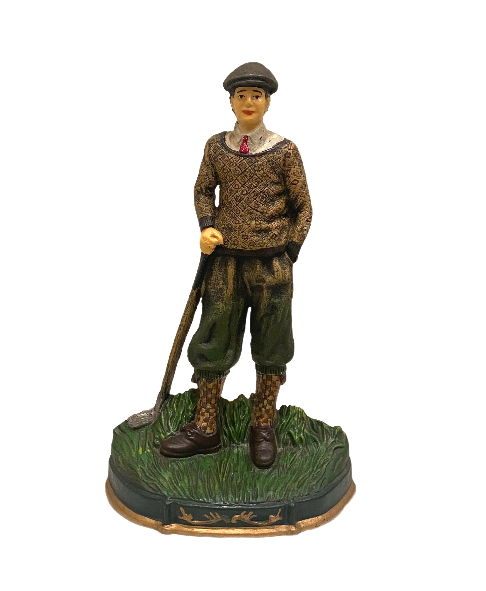 Vintage Cast Iron Golfer Stand II