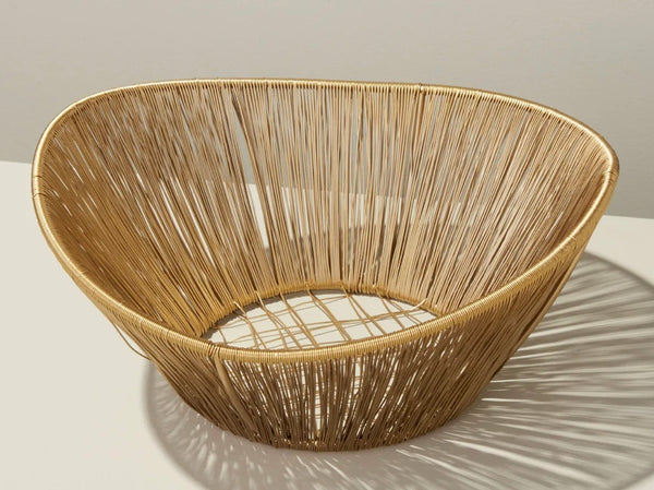 Gold Wire Basket, Assorted shapes