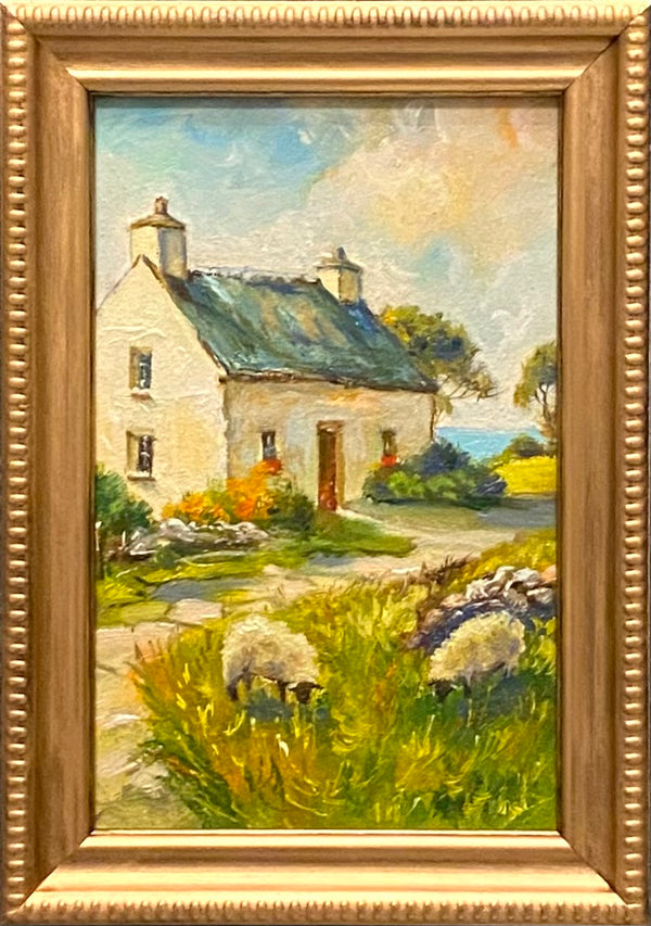 Sheep by the Cottage