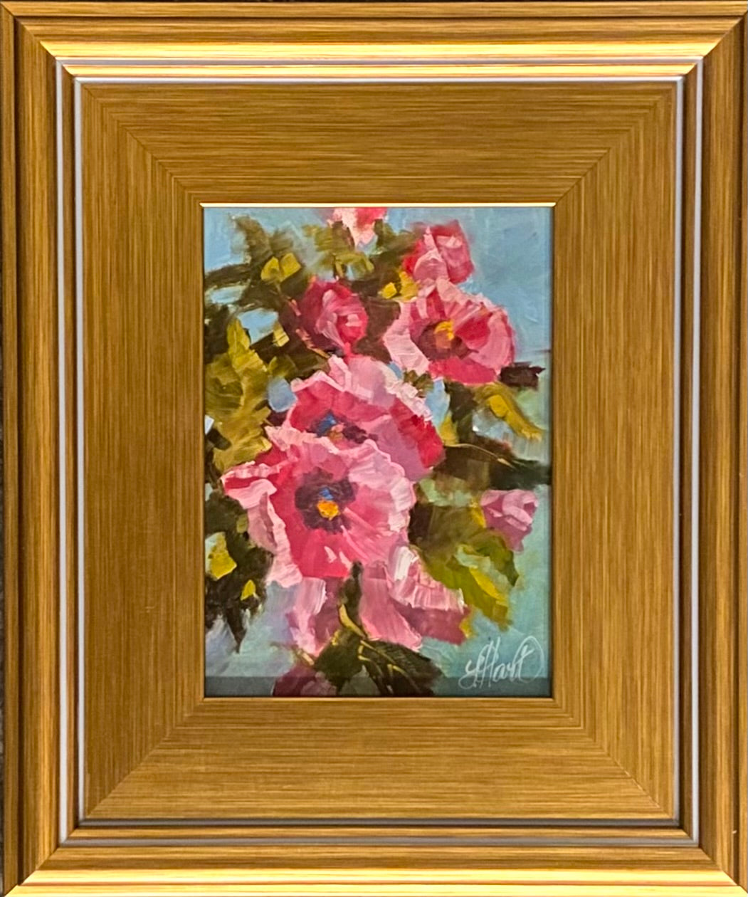 Hollyhocks Take a Bough