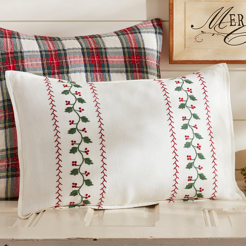 Berry Stripe Pillow