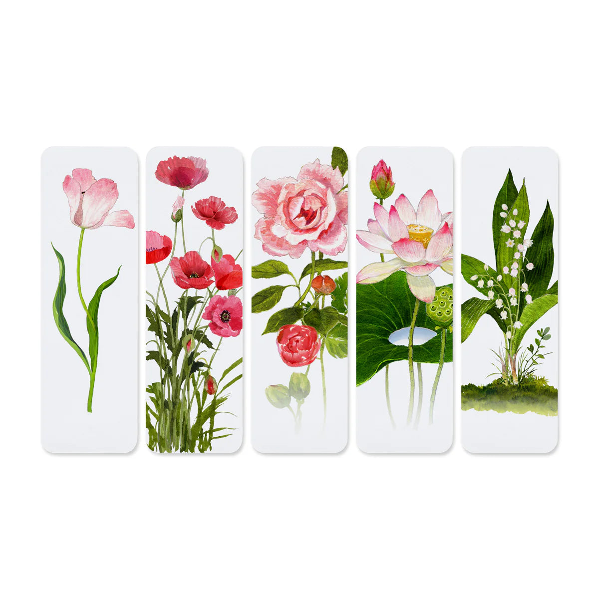 Pink Posies Bookmarks