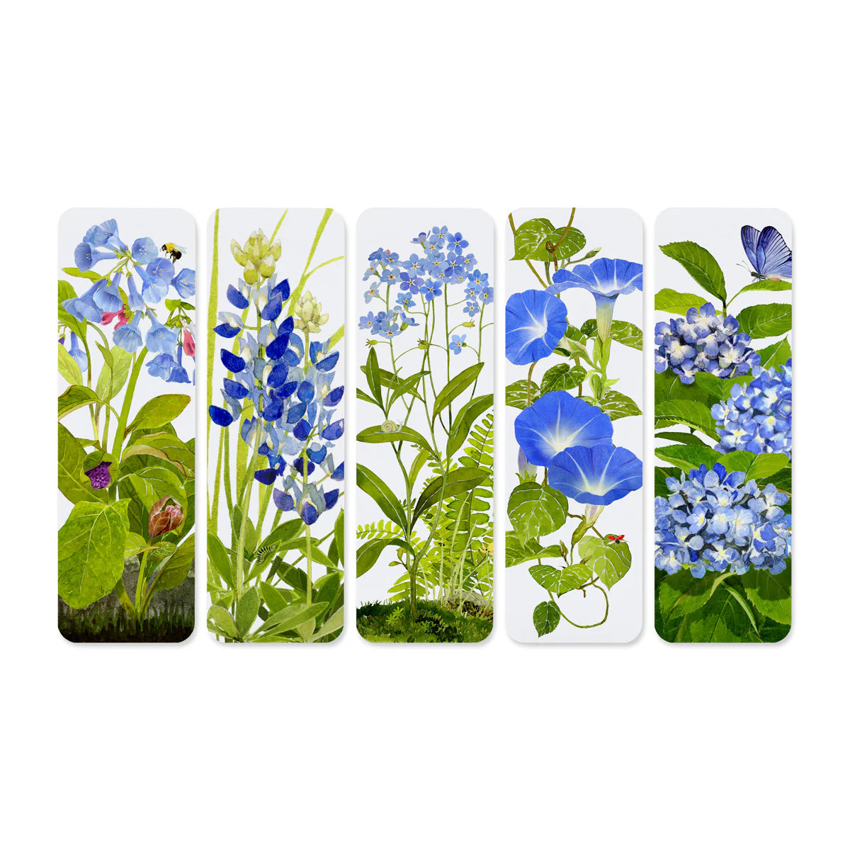 Blossoms in Blue Bookmarks