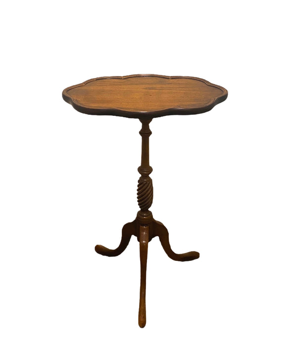 Brandt George III Style Mahogany Pie Crust Small Stand