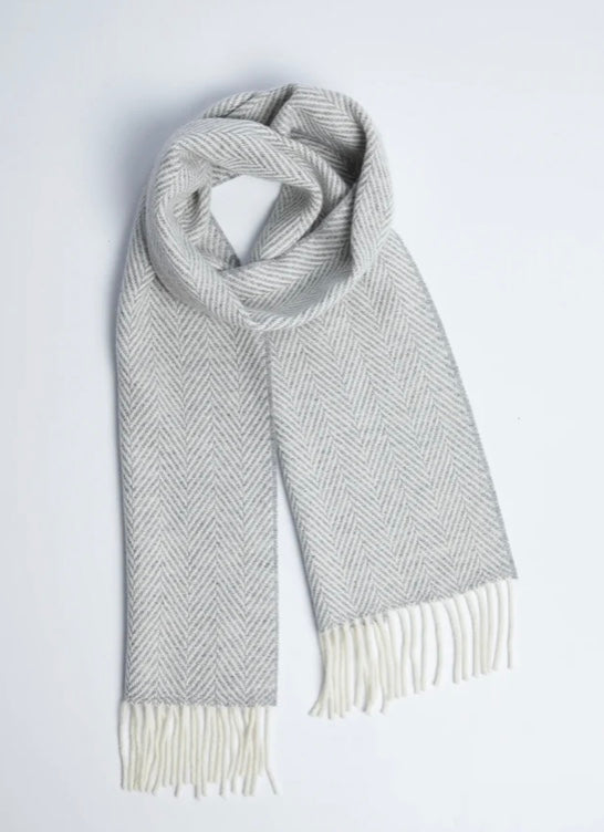 Herringbone Cashmere Blend Scarf, assorted colors