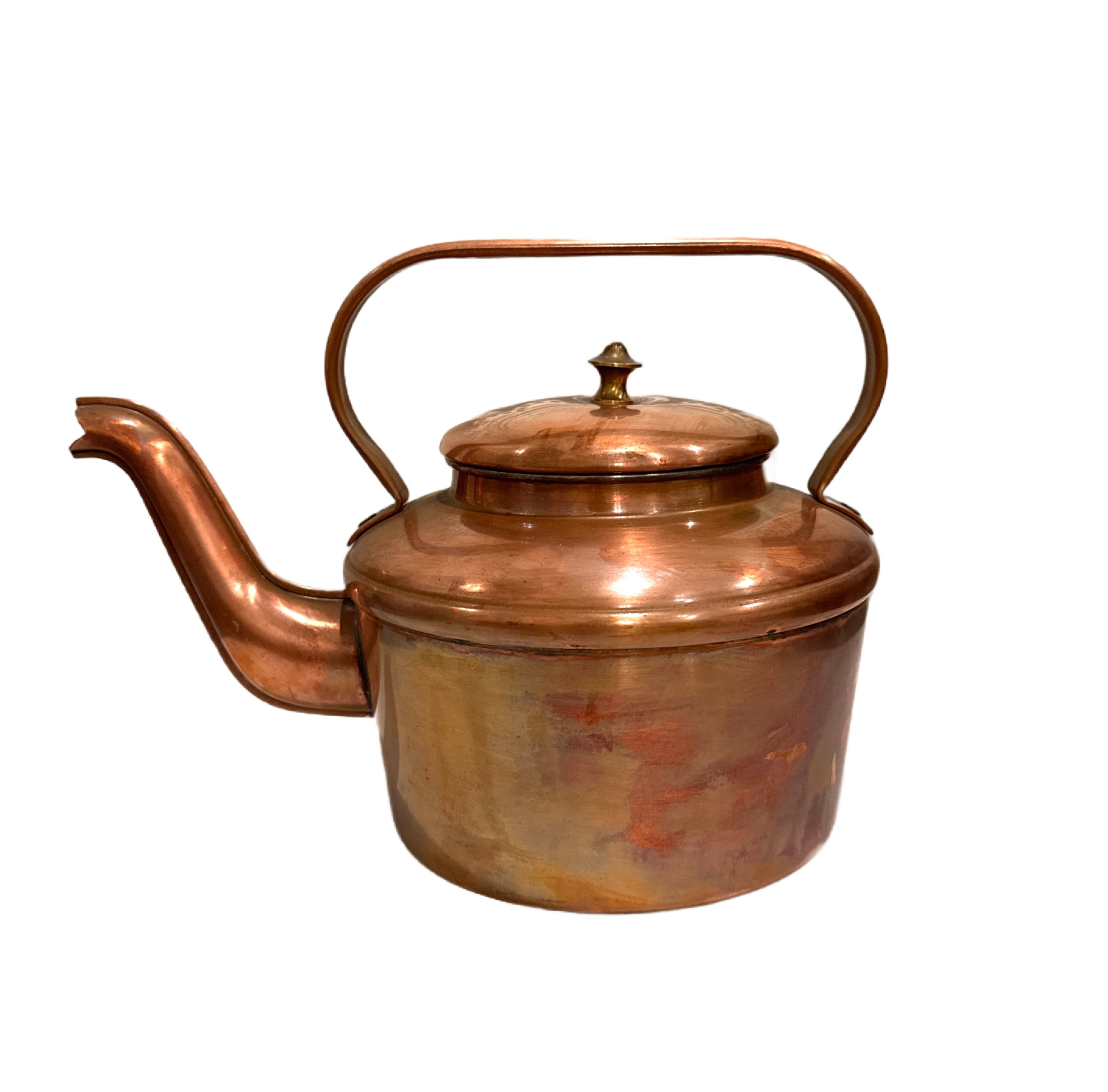 Antique French Copper Teapot