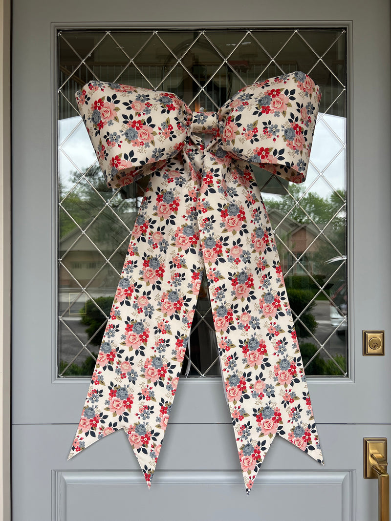 Floral Door Bow