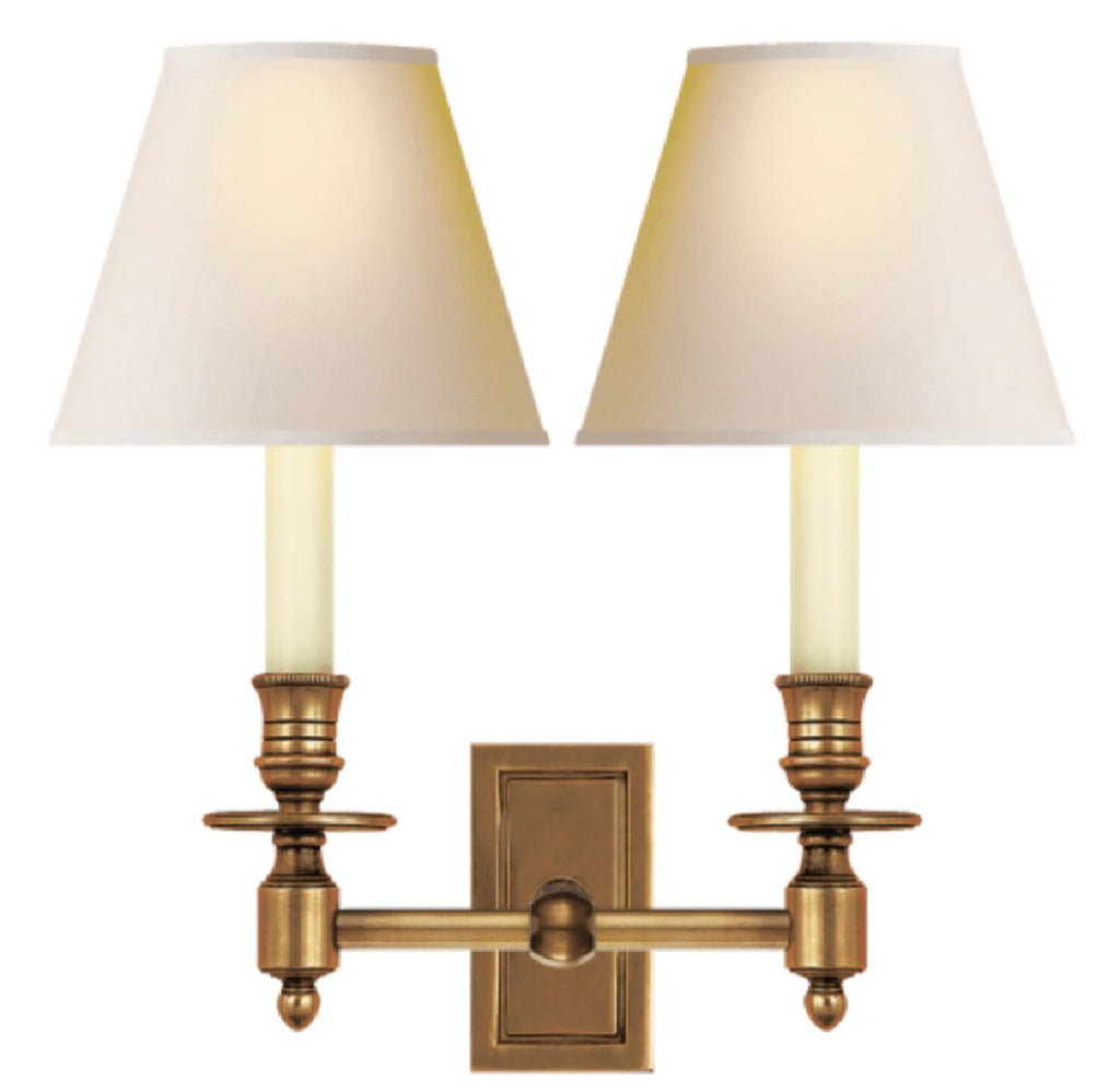 IN STORE French Double Library Sconce