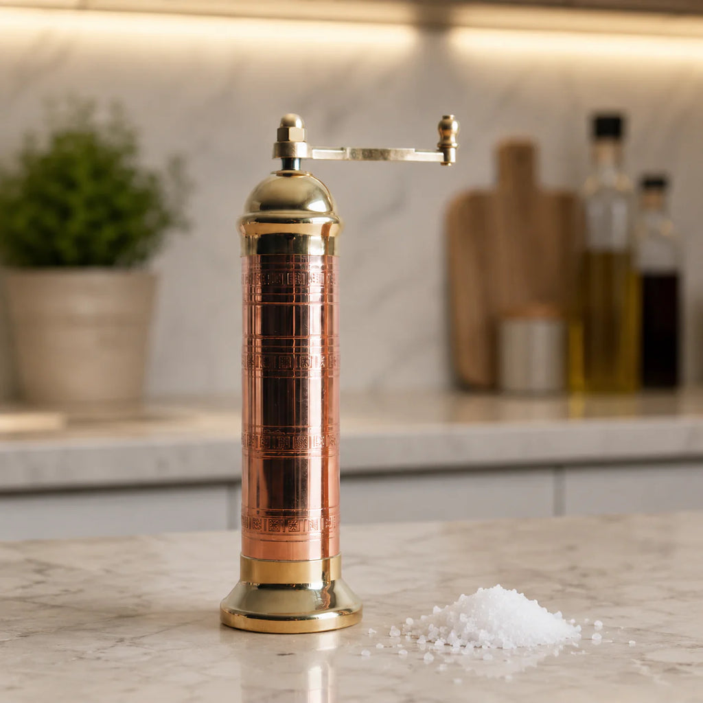 Atlas Copper and Brass Salt and Pepper Mills