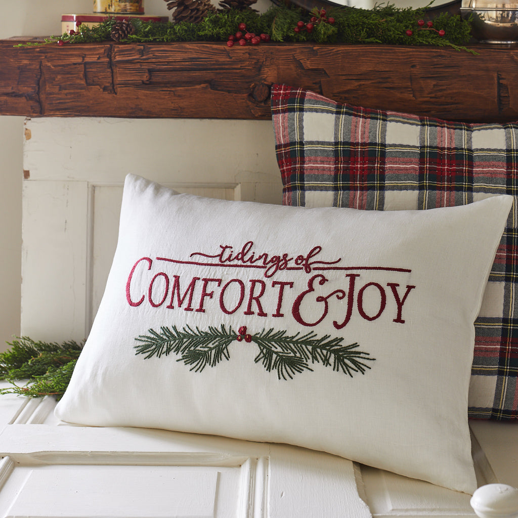 Comfort & Joy – Linen Lumbar Pillow
