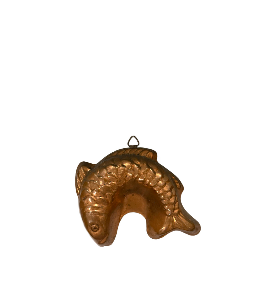 Copper Curved Fish Mold