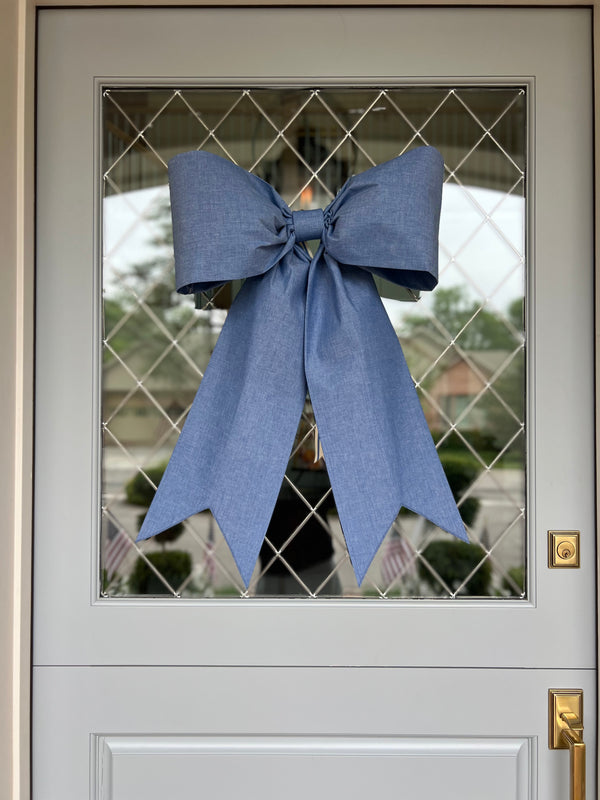 Denim Blue Bow